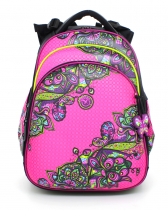 Школьный рюкзак для девочки с ортопедической спинкой Hummingbird Teens T56 Flower